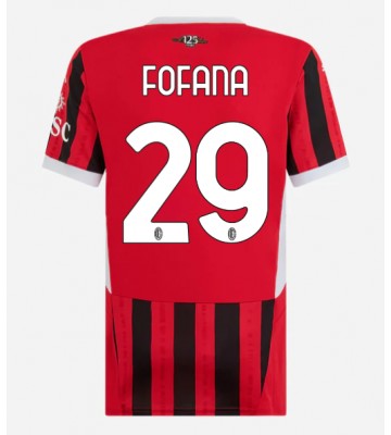 AC Milan Youssouf Fofana #29 Primera Equipación Mujer 2024-25 Manga Corta